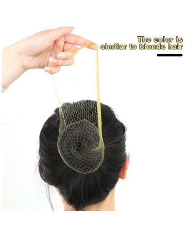 Conjunto de Redes para Moño de Ballet Sliverdew - 20 Unidades Rubias