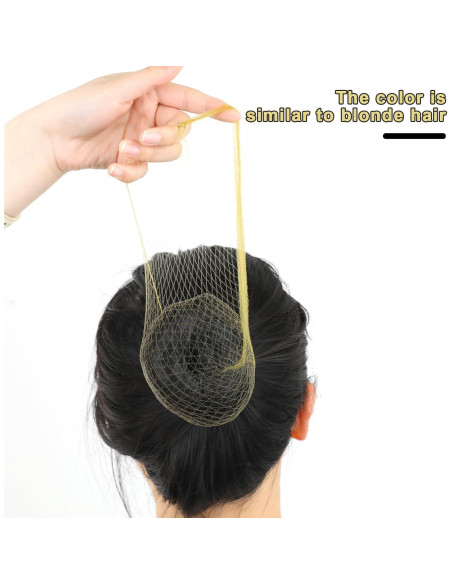 Conjunto de Redes para Moño de Ballet Sliverdew - 20 Unidades Rubias