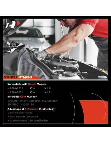 Motor de arranque A-Premium Honda Civic 2006-2011 1.8L 12V