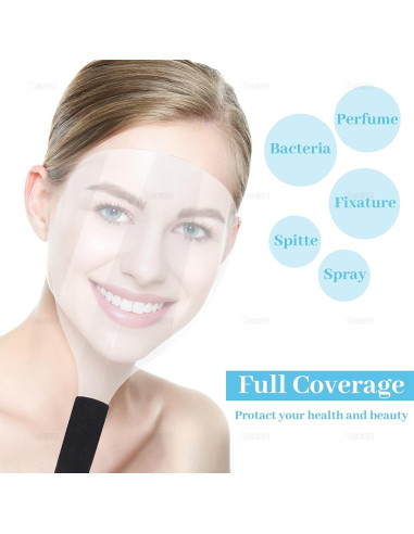Escudos Faciales AUEAR - Paquete de 4, Protección para Peluquería