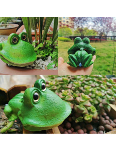 Adorno de Rana Arbórea con Burbujas de Aire Wanwanzi 11 cm 2