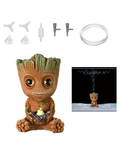 Burbujeador de Acuario Groot Ooooknpc Pequeño 7.87x10.92cm
