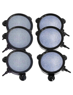Kit de 6 Discos de Piedra de Aire Hamiledyi 108 mm para Acuario
