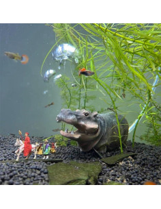Decoración Acuario Hipopótamo Flitsvuur con Burbujas de Aire 2