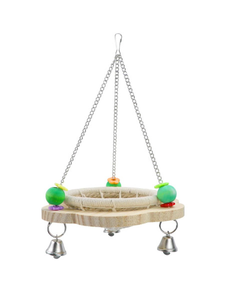 Cama Nido para Aves Wontee Cuerda de Cáñamo 18.99x29.94cm