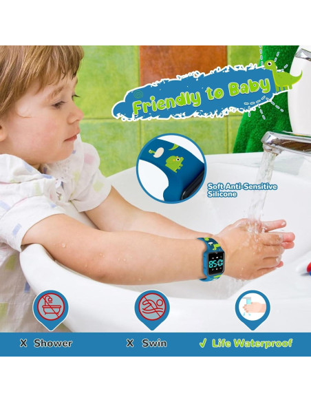 Reloj de Entrenamiento para el Baño Timever Dinosaurio 2-9 Años