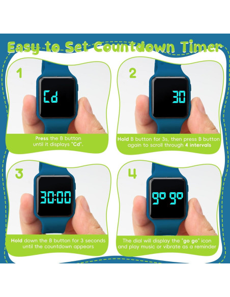 Reloj de Entrenamiento para el Baño Timever Dinosaurio 2-9 Años