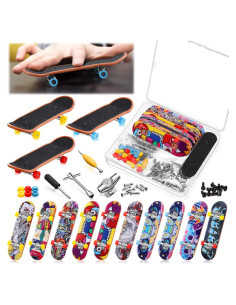 Set de Patineta de Dedo Civaner 10 Piezas con Accesorios