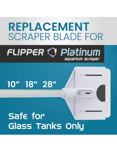 Cuchilla de repuesto Flipper Platinum para raspador de acuario