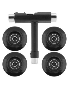 Kit de Ruedas de Patineta Houseen 55mm PU 80A con Herramienta