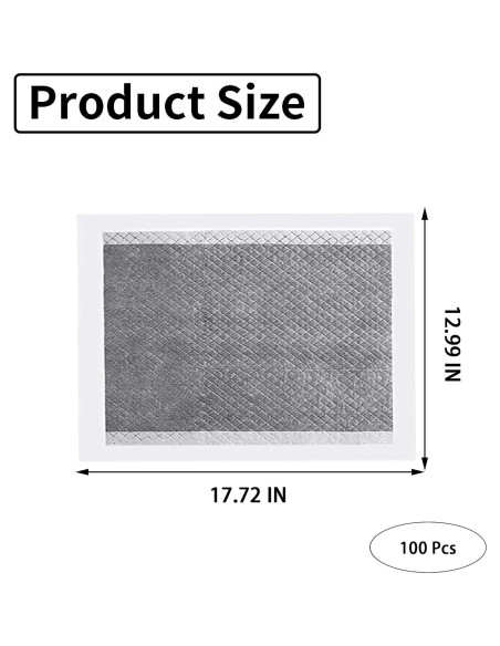 Almohadillas para Orina de Mascotas PINVNBY 100 Piezas 45x33 cm