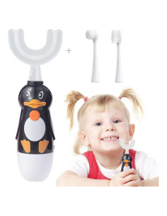 Cepillo de dientes eléctrico Caromolly U+2 para niños 2-6 años