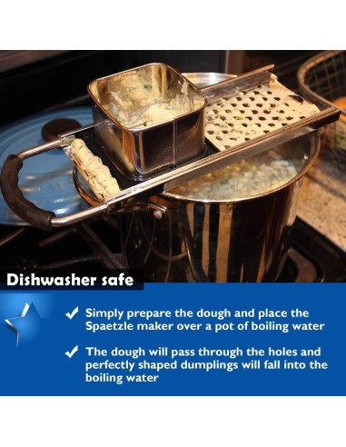 Fabricante de Spaetzle KEISSCO Acero Inoxidable 0.35 kg