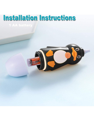 Cepillo de dientes eléctrico Caromolly U+2 para niños 2-6 años