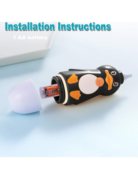 Cepillo de dientes eléctrico Caromolly U+2 para niños 2-6 años