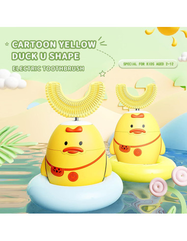 Cepillo de Dientes Eléctrico RexCodar para Niños 2-6 Años Amarillo