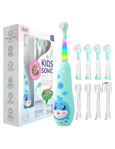 Cepillo de Dientes Eléctrico SEAGO SG-2139 para Niños Azul