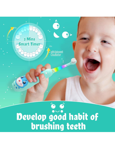 Cepillo de Dientes Eléctrico SEAGO SG-2139 para Niños Azul