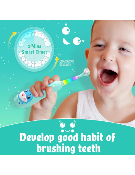 Cepillo de Dientes Eléctrico SEAGO SG-2139 para Niños Azul