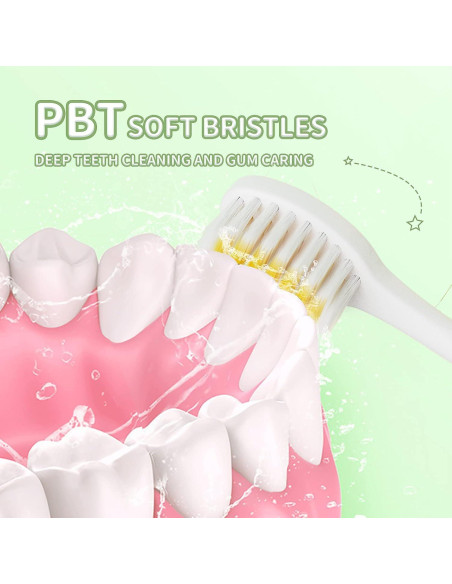 Cepillo de Dientes Eléctrico RexCodar para Niños 2-6 Años Amarillo