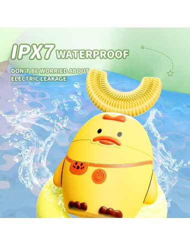 Cepillo de Dientes Eléctrico RexCodar para Niños 2-6 Años Amarillo