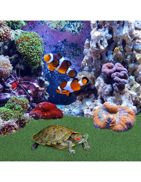 Césped Artificial para Tortugas Ipetboom 50x25 cm Verde