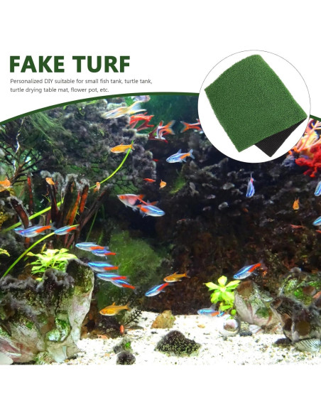 Césped Artificial para Tortugas Ipetboom 50x25 cm Verde