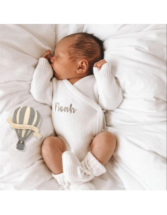 Cartel de Hitos Mensuales de Madera Globo Aerostático LINLULU 2