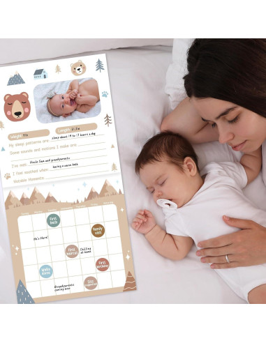 Calendario del Primer Año del Bebé Little Camper con Stickers