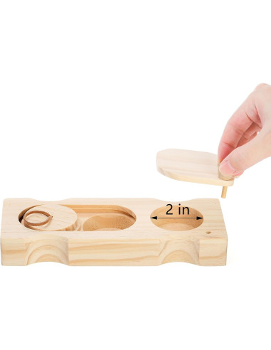 Juguetes de Forrajeo Hacaroa para Cobayas y Conejos - 2 Piezas