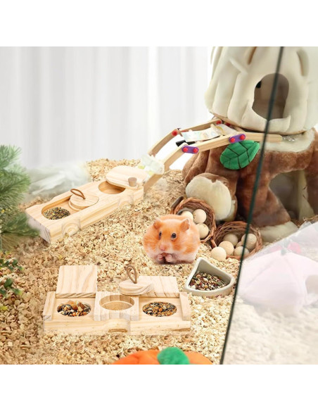 Juguetes de Forrajeo Hacaroa para Cobayas y Conejos - 2 Piezas