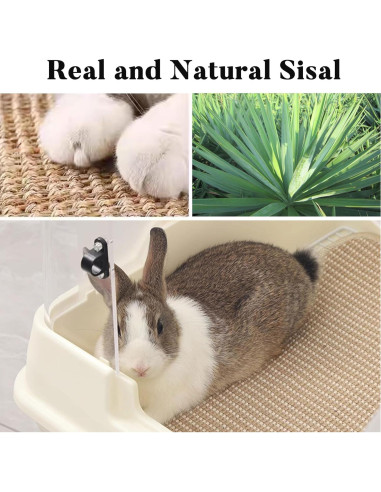 Almohadilla para Rascar Conejos Jevnd 40x30cm Sisal Natural