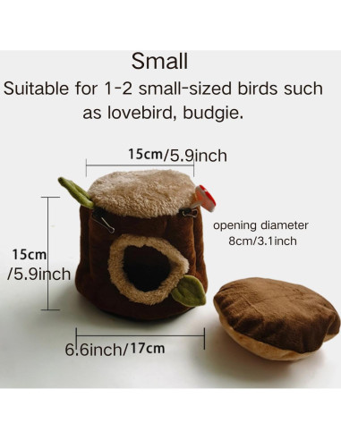 Nido de Pájaro Cálido Copfeu, Casa Tocón para Mascotas Pequeñas