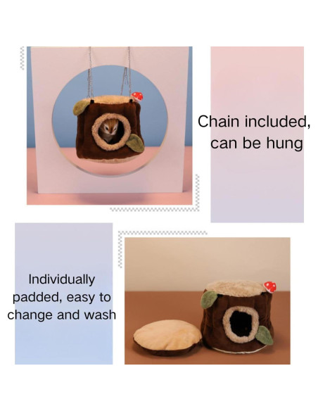 Nido de Pájaro Cálido Copfeu, Casa Tocón para Mascotas Pequeñas