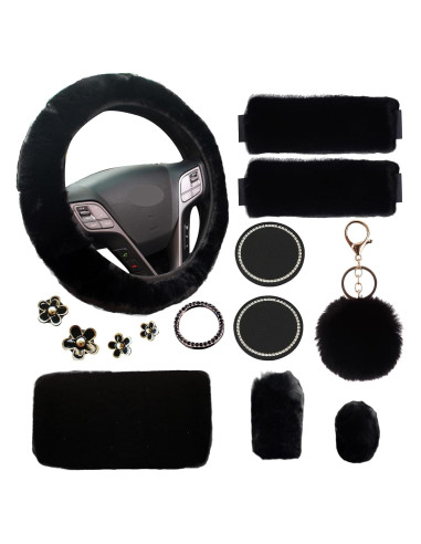 Accesorios de Coche Peludos ZWZCYZ para Mujeres - 14 Piezas