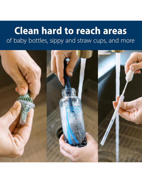 Juego de Cepillos de Limpieza Dr. Brown's - 3 Piezas Silicona