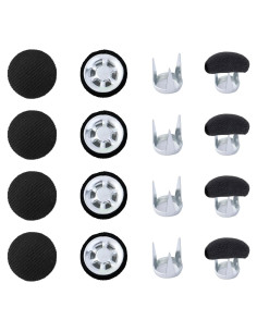 30 Botones a Presión para Gorras Wzttdm - Reemplazo Negro