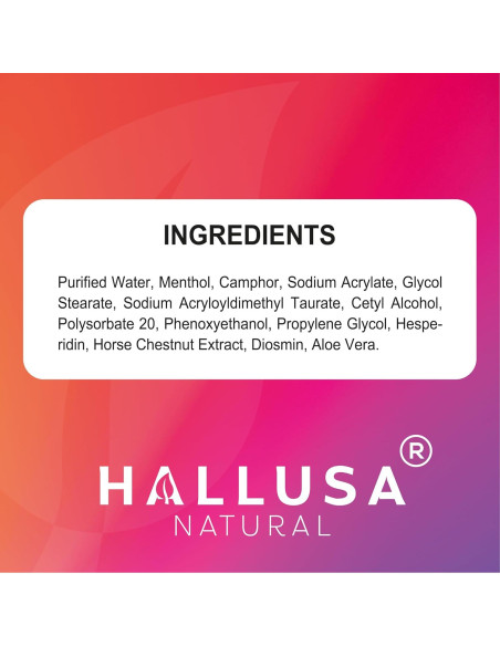 Crema para Venas Hallosmine 113g - Diosmina, Hesperidina, Aloe Vera