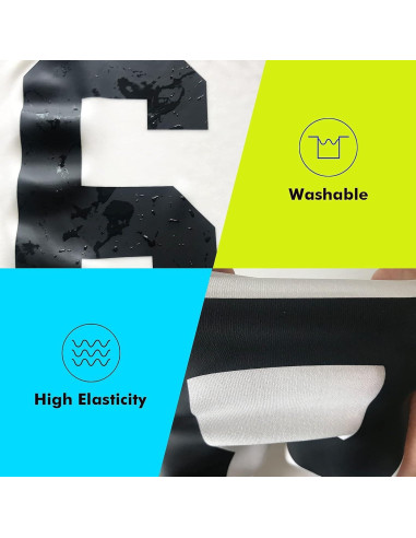 Letras de Transferencia Térmica 5 cm Huatray para Ropa - Negro