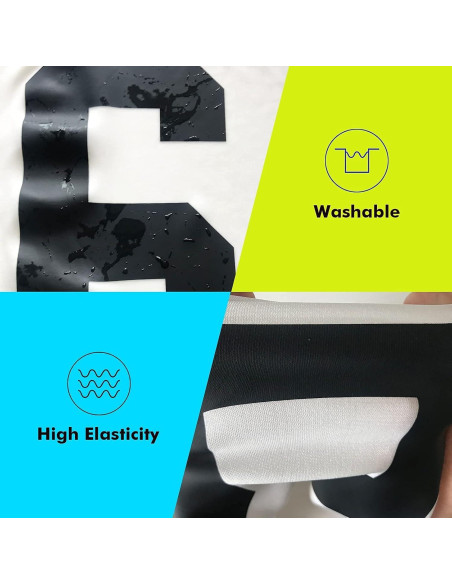 Letras de Transferencia Térmica 5 cm Huatray para Ropa - Negro