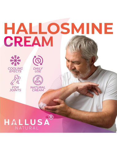 Crema para Venas Hallosmine 113g - Diosmina, Hesperidina, Aloe Vera