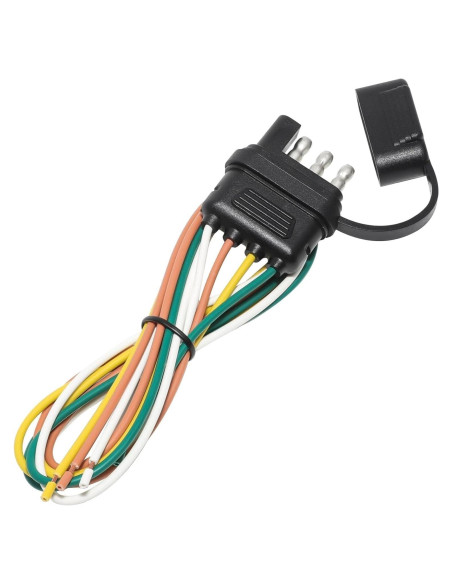 Conector de Remolque MECMO 4 Pines 63.5 cm con Cubierta de Polvo