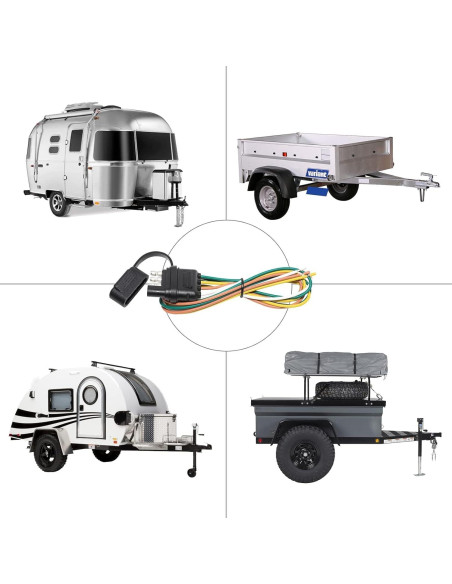 Conector de Remolque MECMO 4 Pines 63.5 cm con Cubierta de Polvo