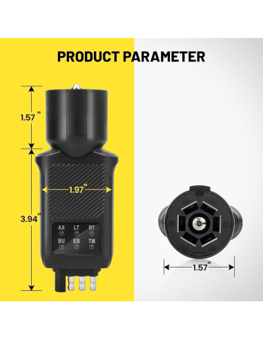 Probador de Luz de Remolque 7 Pines y 4 Pines Oyviny