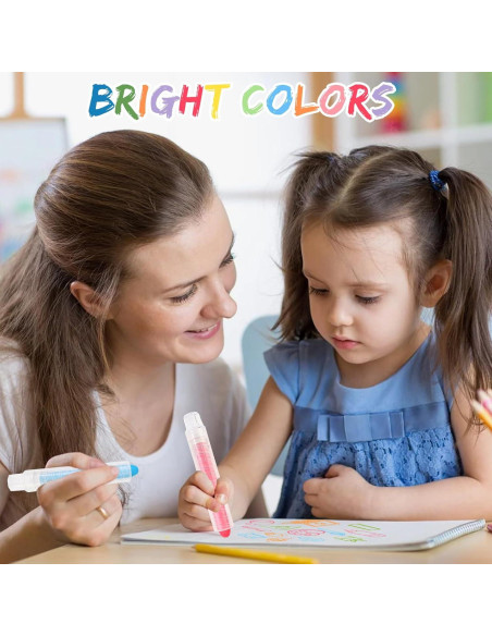 24 Tizas Lavables Sin Polvo FWUNYVN con Soporte y Borrador