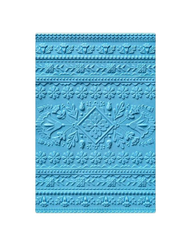 Carpeta de Embossing 3D Sizzix Patrón de Arte Popular 16.5x11.4cm