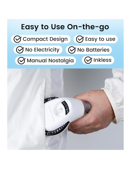 Máquina de Etiquetas en Relieve EazeID 3D con 3 Cintas 9mm