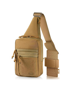Bolsa de Bandolera Táctica M-Tac para Hombres Coyote