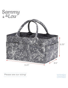 Caddy de Pañales Sammy & Lou Floral - Organizador Plegable 29.2x15.2x20.3cm 2
