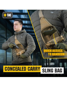 Bolsa de Bandolera Táctica M-Tac para Hombres Coyote 2